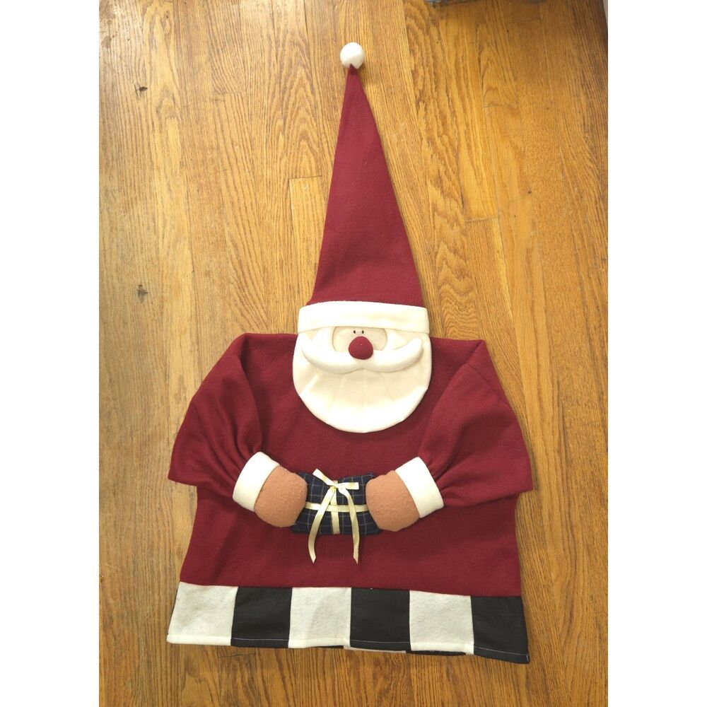 Set of 4 Santa Claus Chair Back Covers Christmas Dining Holiday Decor 22x21